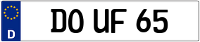 Trailer License Plate